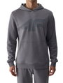 4F Kapuzenpullover Sweatshirt M1494 (Baumwolle) grau Herren