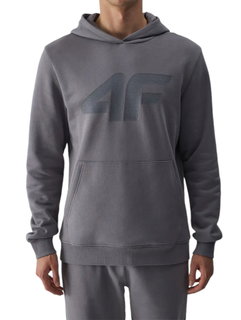 4F Kapuzenpullover Sweatshirt M1494 (Baumwolle) grau Herren