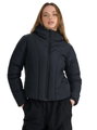 4F Winter-Daunenjacke F0706 mit Kapuze schwarz Damen