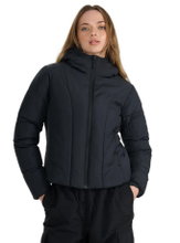 4F Winter-Daunenjacke F0706 mit Kapuze schwarz Damen