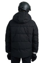 4F Winter-Skijacke Technical M0788 mit Kapuze und Schneefang (wärmeisolierung) schwarz Herren
