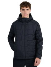 4F Winter-Wanderjacke M0780 (warm, mit Kapuze) schwarz Herren