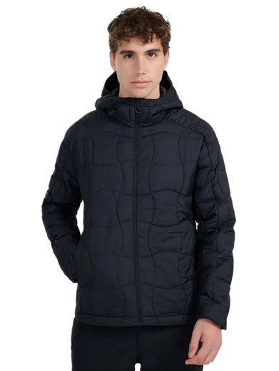 4F Winter-Wanderjacke M0780 (warm, mit Kapuze) schwarz Herren