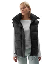 4F Winter-Jacket 2in1 F470 and Zip-In Gilet (warm, water-repellent) black ladies