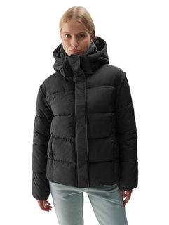 4F Winter-Jacket 2in1 F470 and Zip-In Gilet (warm, water-repellent) black ladies