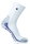 Rohner Tennissocke Grand Slam weiss/blau Herren - 1 Paar