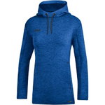 JAKO Bluza z kapturem Premium Basics (Double-Tech-Knit) niebieska damska