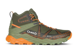 AKU Wanderschuhe Flyrock Mid GTX (wasserdicht) 2024 militärgrün/orange Herren