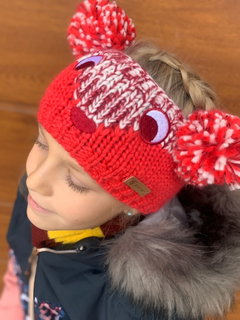 Ziener Knitted Headband Inaga neon pink Children