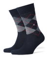 Burlington Tagessocke Preston (weiche Materialqualität) marineblau Herren - 1 Paar