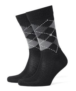 Burlington Daily Sock Preston (soft material quality) black/gray Men - 1 Pair