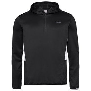 Head Hoodie z kapturem Club Technical Half-Zip czarny męski