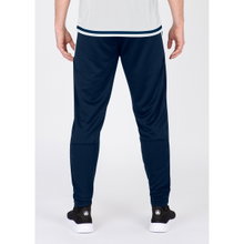 JAKO Trainingshose Pant Active (100% Polyester) lang marineblau/weiss Herren
