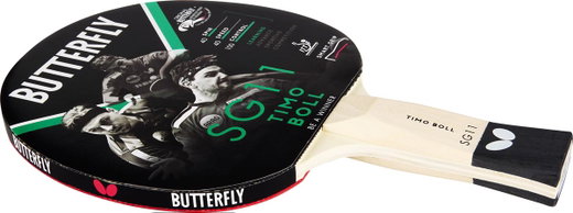 Butterfly Rakieta do tenisa stołowego Timo Boll SG11 z powłoką Addoy i gąbką 1,5 mm - 1 rakieta