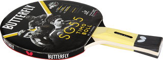 Butterfly Leisure Table Tennis Racket Timo Boll SG55 with Pan Asia Rubber with 1.5mm Sponge - 1 Racket