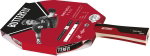Butterfly Table Tennis Racket Timo Boll Ruby (Pan Asia Rubber, 1.8mm Sponge, Ergo Grip) - 1 Racket