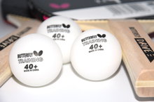 Butterfly Tischtennis Drive Set - 2 Schläger, Addoy Belag 1,0 mm, konkaver Grifform und 3 Trainingsbällen