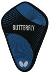 Butterfly Tischtennisschlägerhülle Curve Case I - Schlägerhülle für 1 Schläger und 4 Bälle - schwarz/blau