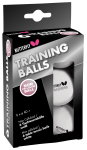 Butterfly Table Tennis Ball Training (Plastic Ball 40+) white 6-pack carton packaging