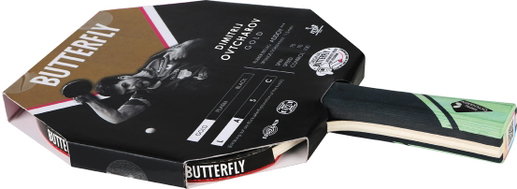 Butterfly Tischtennisschläger Dimitrij Ovtcharov Gold - Addoy Belag mit einem 1,5mm Schwamm - 1 Schläger