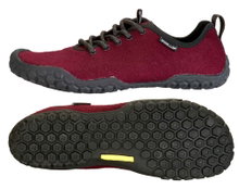 Ballop Barfussschuhe Sneaker Barefoot Corso bordeauxrot