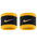 Nike Schweissband Swoosh Classic (Baumwollmix) 2025 schwarz/gelb - 2 Stück