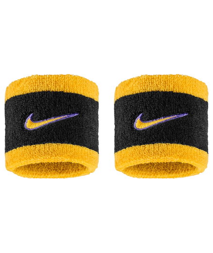 Nike Schweissband Swoosh Classic (Baumwollmix) 2025 schwarz/gelb - 2 Stück