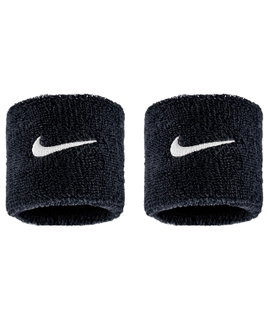 Nike Schweissband Swoosh Classic (Baumwollmix) 2025 schwarz - 2 Stück