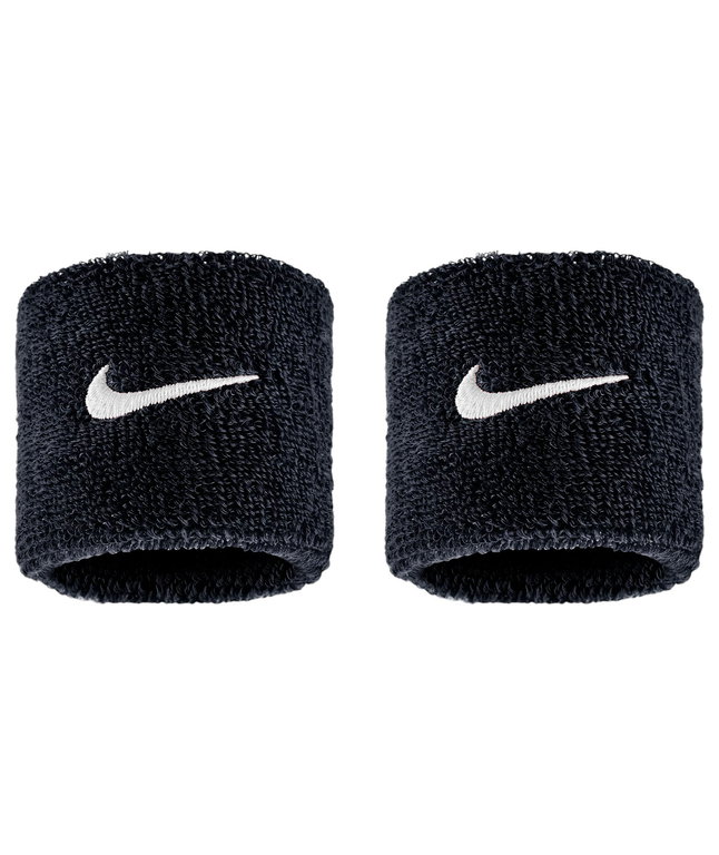 Nike Schweissband Swoosh Classic (Baumwollmix) 2025 schwarz - 2 Stück