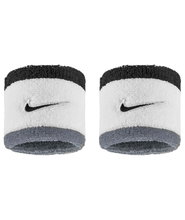 Nike Sweatband Swoosh Classic (Cotton Blend) 2025 white/grey/black - 2 pieces