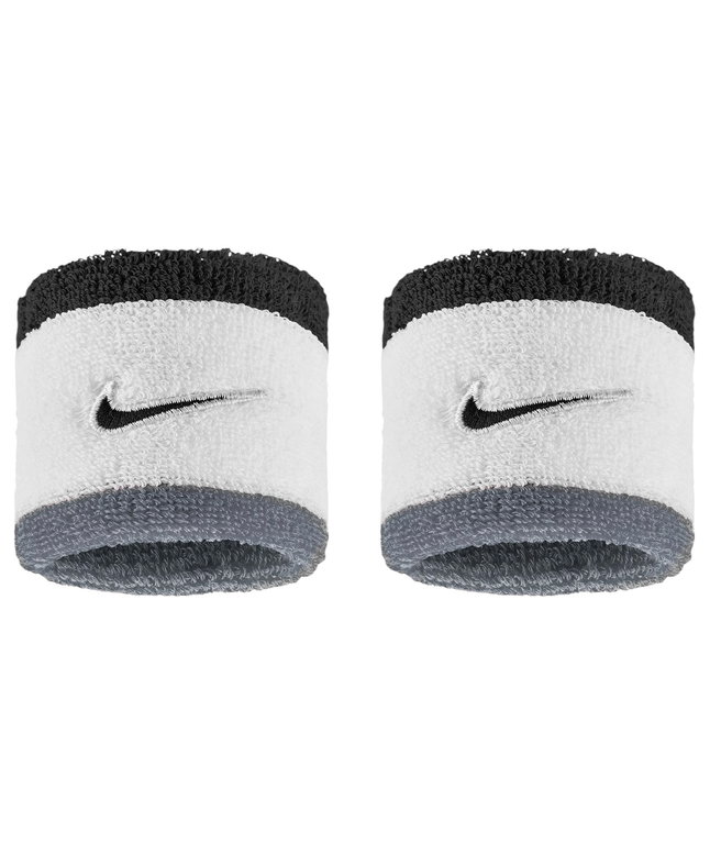 Nike Schweissband Swoosh Classic (Baumwollmix) 2025 weiss/grau/schwarz - 2 Stück