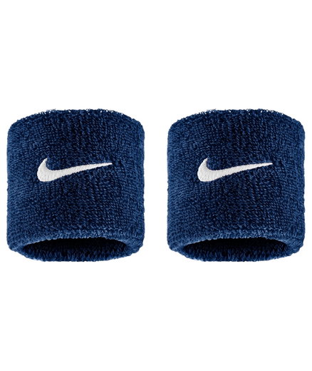 Nike Schweissband Swoosh Classic (Baumwollmix) 2025 navyblau - 2 Stück