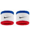 Nike Schweissband Swoosh Classic (Baumwollmix) 2025 weiss/blau/rot - 2 Stück