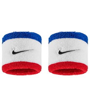 Nike Sweatband Swoosh Classic (Cotton Blend) 2025 white/blue/red - 2 pieces