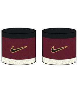 Nike Sweatband Swoosh Classic (Cotton Blend) 2026 Burgundy - 2 Pieces
