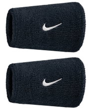Nike Sweatband Swoosh Classic Doublewide Jumbo (Cotton Blend) 2025 black - 2 pieces