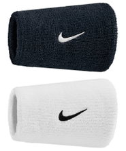 Nike Sweatband Swoosh Classic Doublewide Jumbo (Cotton Blend) 2025 white/black - 2 pieces