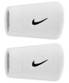 Nike Schweissband Swoosh Classic Doublewide Jumbo (Baumwollmix) 2025 weiss - 2 Stück