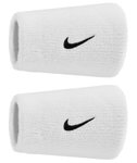 Nike Schweissband Swoosh Classic Doublewide Jumbo (Baumwollmix) 2025 weiss - 2 Stück