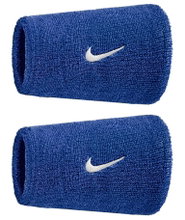 Nike Sweatband Swoosh Classic Doublewide Jumbo (Cotton Blend) 2025 Royal Blue - 2 Pieces