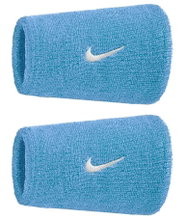Nike Sweatband Swoosh Classic Doublewide Jumbo (Cotton Blend) 2025 University Blue - 2 Pieces