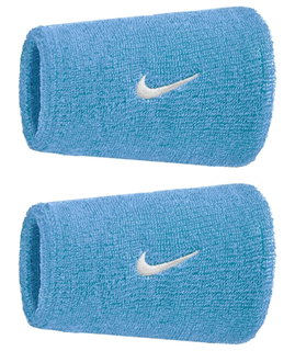 Nike Sweatband Swoosh Classic Doublewide Jumbo (Cotton Blend) 2025 University Blue - 2 Pieces