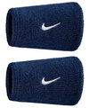 Nike Schweissband Swoosh Classic Doublewide Jumbo (Baumwollmix) 2025 navyblau - 2 Stück