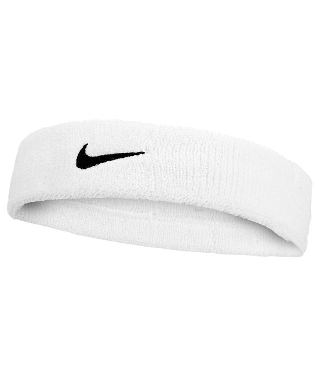 Nike Stirnband Swoosh Classic (Baumwollmix) 2025 weiss - 1 Stück