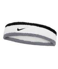 Nike Swoosh Classic Headband (Cotton Blend) 2025 white/grey/black - 1 piece