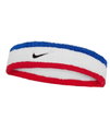 Nike Stirnband Swoosh Classic (Baumwollmix) 2025 weiss/blau/rot - 1 Stück