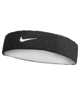 Nike Stirnband Swoosh Classic Reversible (Baumwollmix) schwarz/weiss - 1 Stück