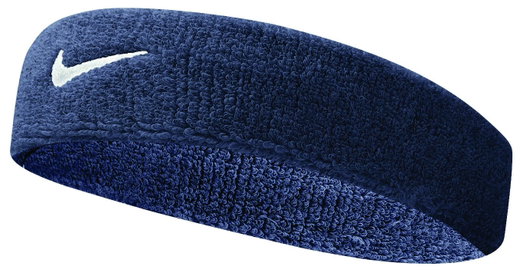 Nike Stirnband Swoosh (70% Baumwolle) obsidian - 1 Stück