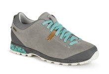 AKU Alltag-Travelschuhe Bellamont III Suede Low GTX (wasserdicht) hellgrau/jadegrün Damen