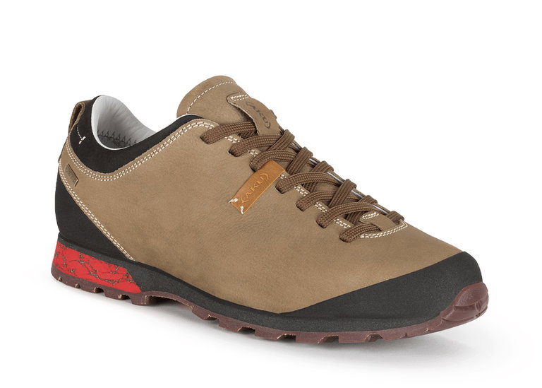 AKU Alltag-Travelschuhe Bellamont III Low GTX (Nubukleder, wasserdicht) beigebraun/brick Herren